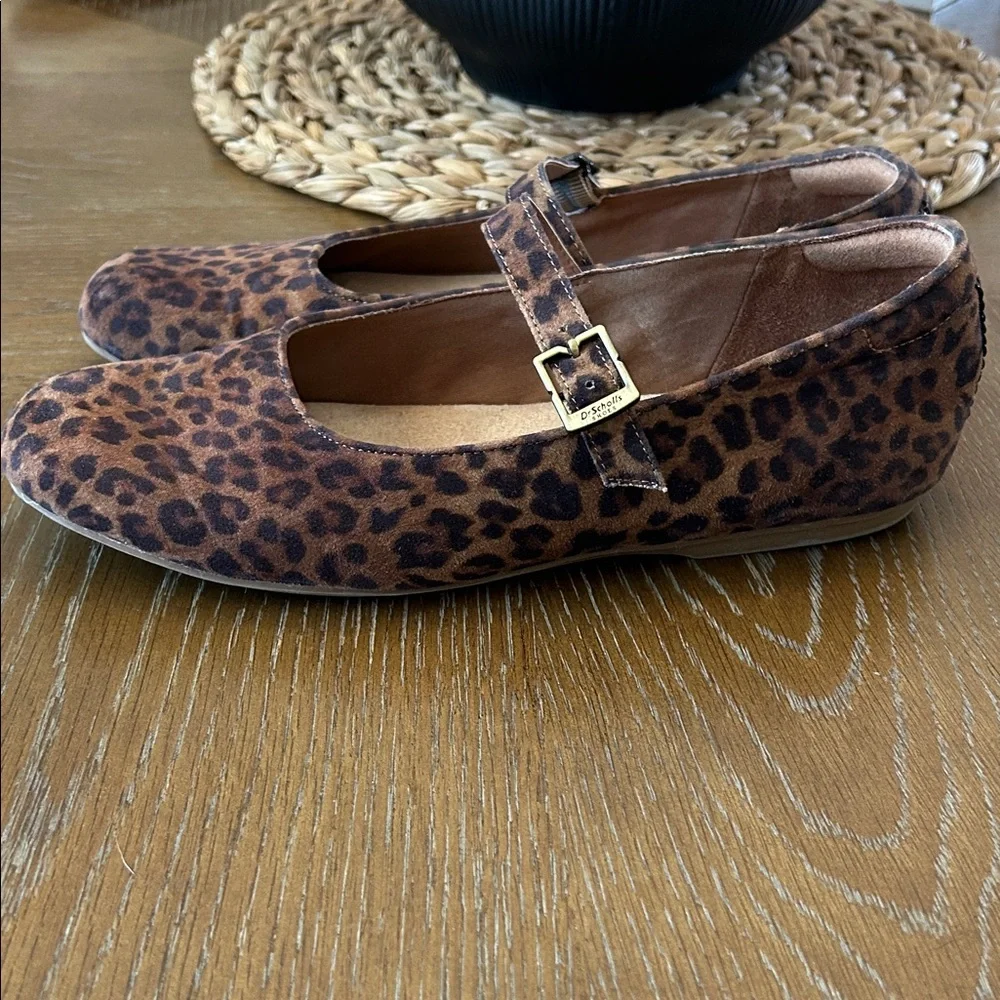 Dr. Scholls women Leopard Print Mary Jane Flats - Brown - Picture 3 of 6